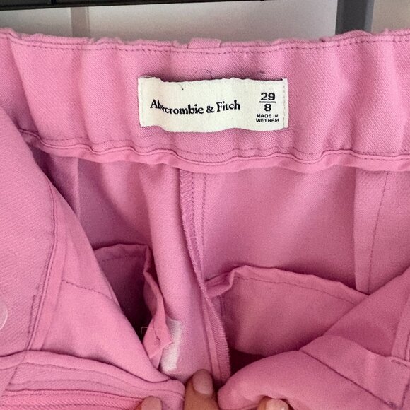 Abercrombie & Fitch Sloane Wide Leg Pant - Pink - Size 29 - Picture 4 of 4